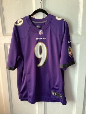 Nike Purple Baltimore Ravens Justin Tucker #9 Football Home game Jersey